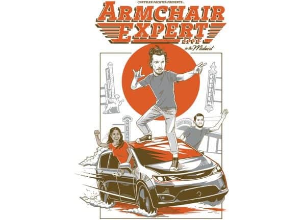 Drawing of Dax Shepard car surfing
