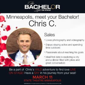 Chris - Local Minneapolis bachelor for The Bachelor Live on Stage