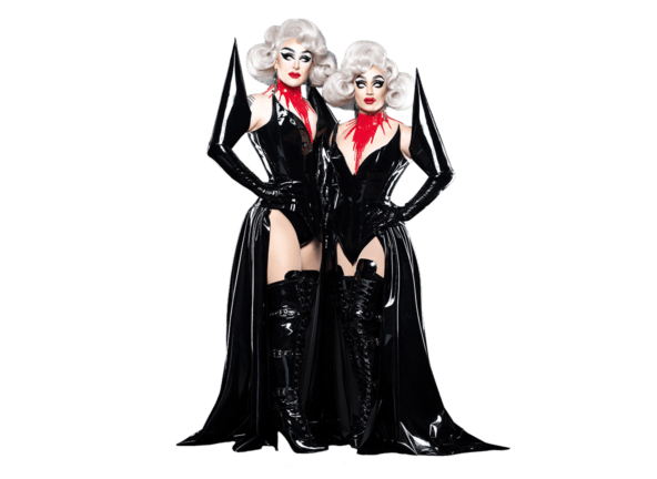 drag queens wearing vampire costumes