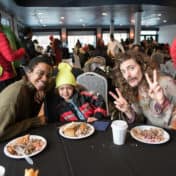 Community members share in a meal at 5 to 10 on Hennepin event