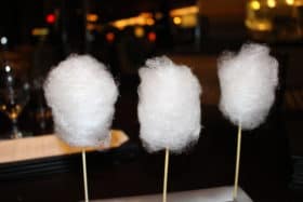 Cotton candy foie gras at Bazaar Meats by Jose Andres - (C) Photo by Andrew Schingen