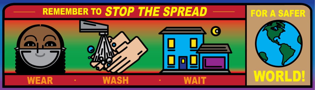 Christopher Harrison - "Remember to Stop the Spread" artwork for Art Connects Us