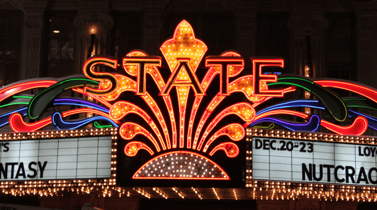 The State Theatre marquee