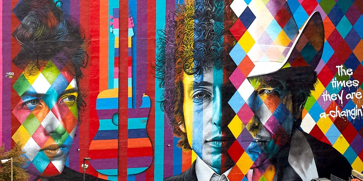 Eduardo Kobra Bob Dylan mural