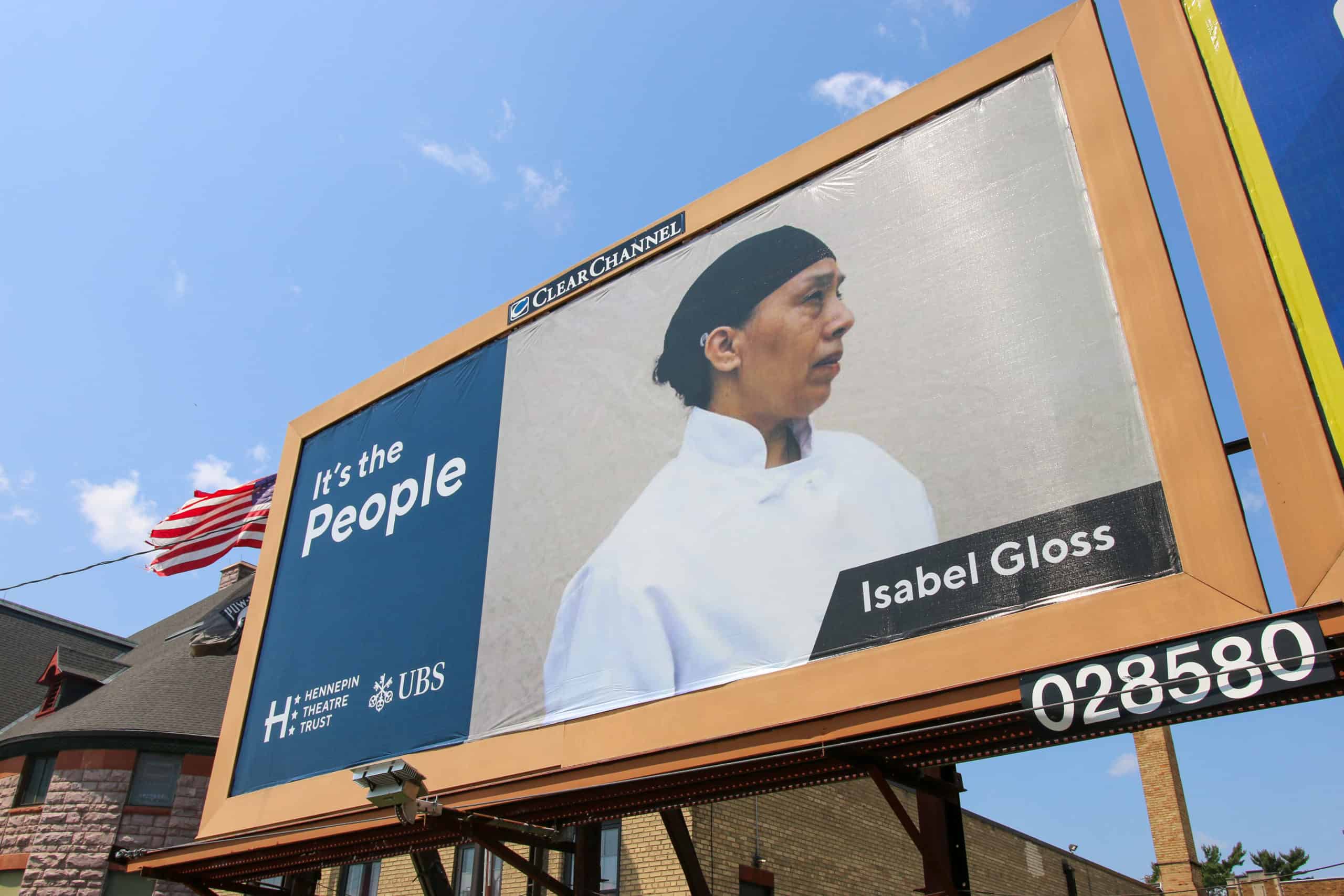 Isabel Gloss' "It's the People" banner portrait