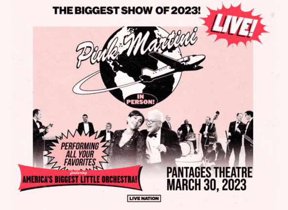 Pink Martini at Pantages Theatre in Minneapolis, Minnesota on March 30, 2023.