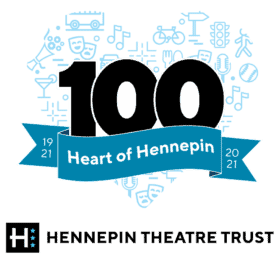 Hennepin Theatre Trust's Centennial logo