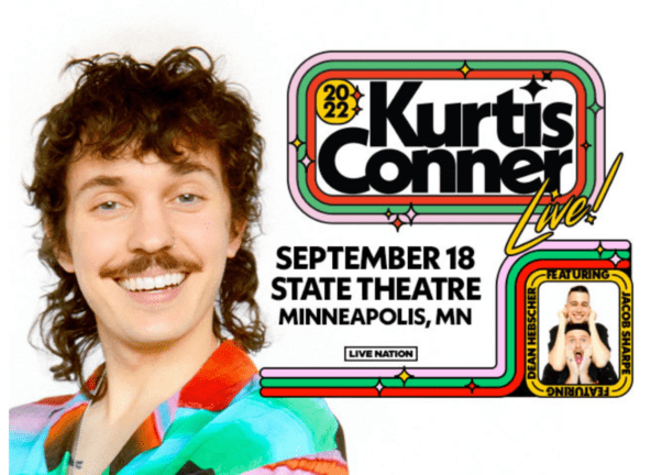 Kurtis Conner performing at the State Theatre in Minneapolis | September 18, 2022