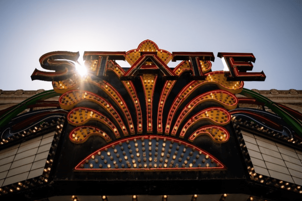 State Theatre marquee lights