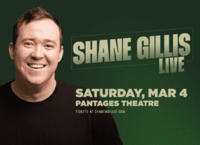 Shane Gillis Live at Pantages Theatre in Minneapolis, Minnesota on March 4, 2023.