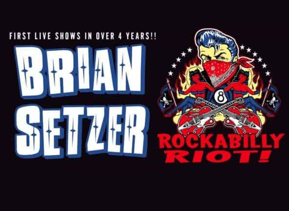 Brian Setzer Rockabilly Riot! cartoon logo