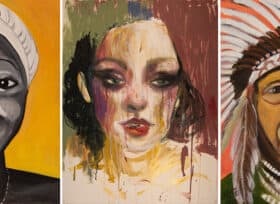 Three art works by the 2023 graduates of the Minneapolis College Associate of Fine Arts program