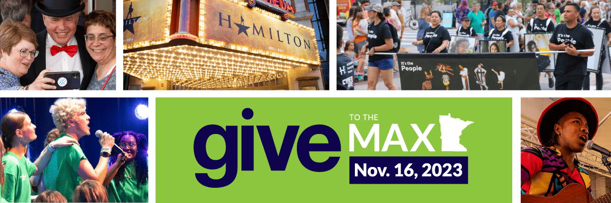 A collage of photos for Give to the Max Day, Nov. 16, 2023